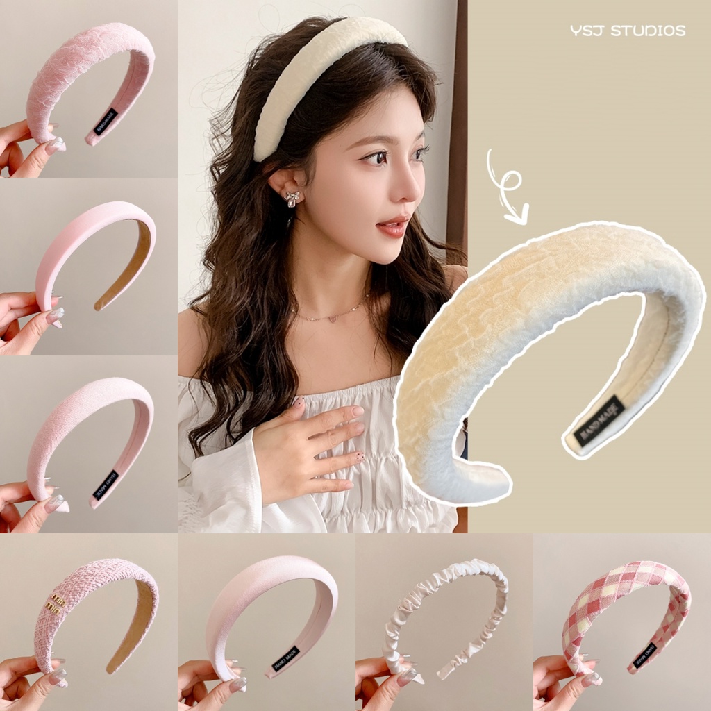ที่คาดผม อเนกประสงค์ สีชมพู และสีขาว เข้ากับทุกการแต่งกาย สไตล์ญี่ปุ่น และเกาหลี หรูหรา สําหรับผู้หญิง