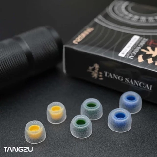Tangzu Tang Sancai Balance จุกหูฟังอินเอียร์ ซิลิโคน รูกว้าง ไซซ์ S M L 1 คู่