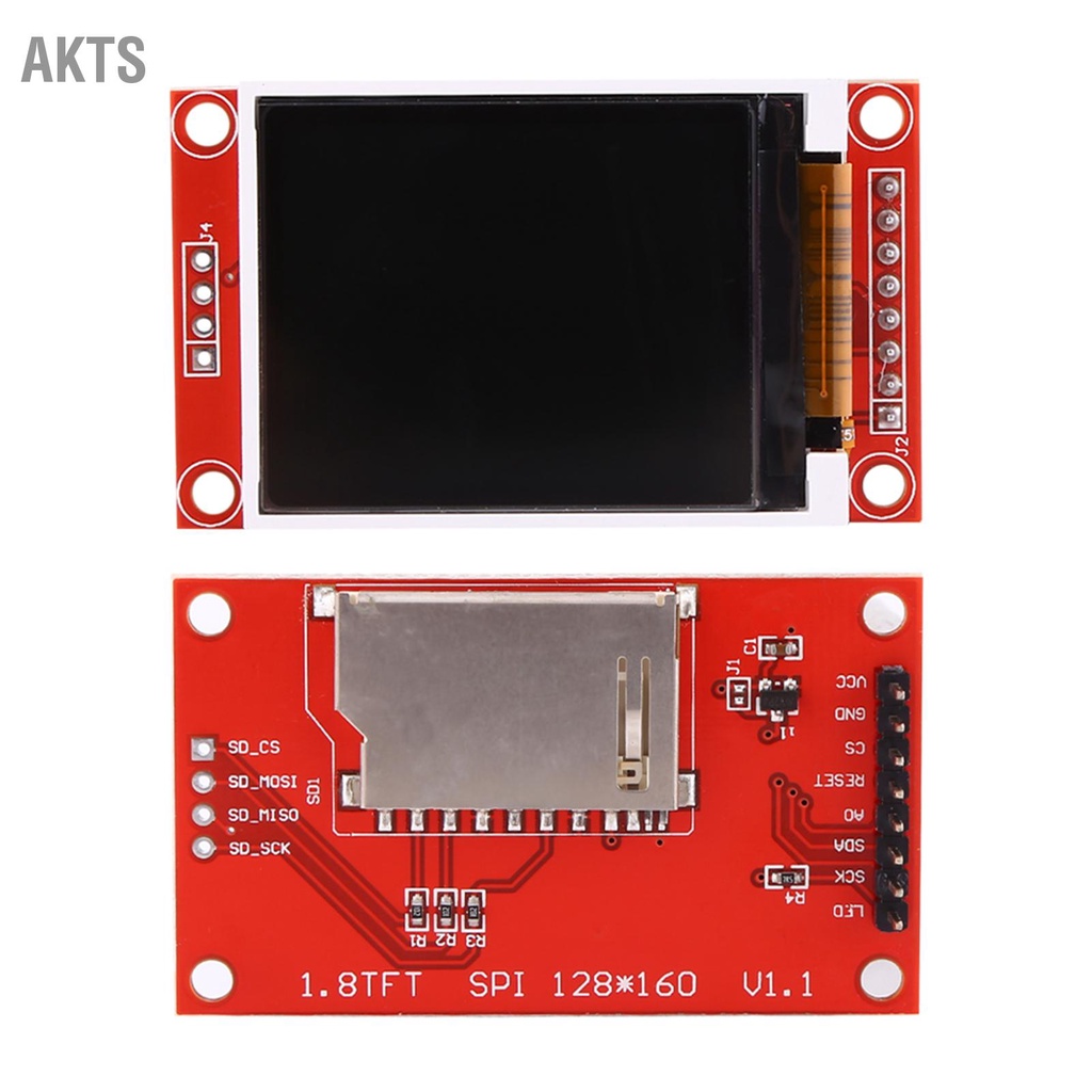 AKTS 1.8 นิ้ว SPI TFT LCD โมดูลจอแสดงผล ST7735 128x160 51/AVR/STM32/ARM 8/16 บิต