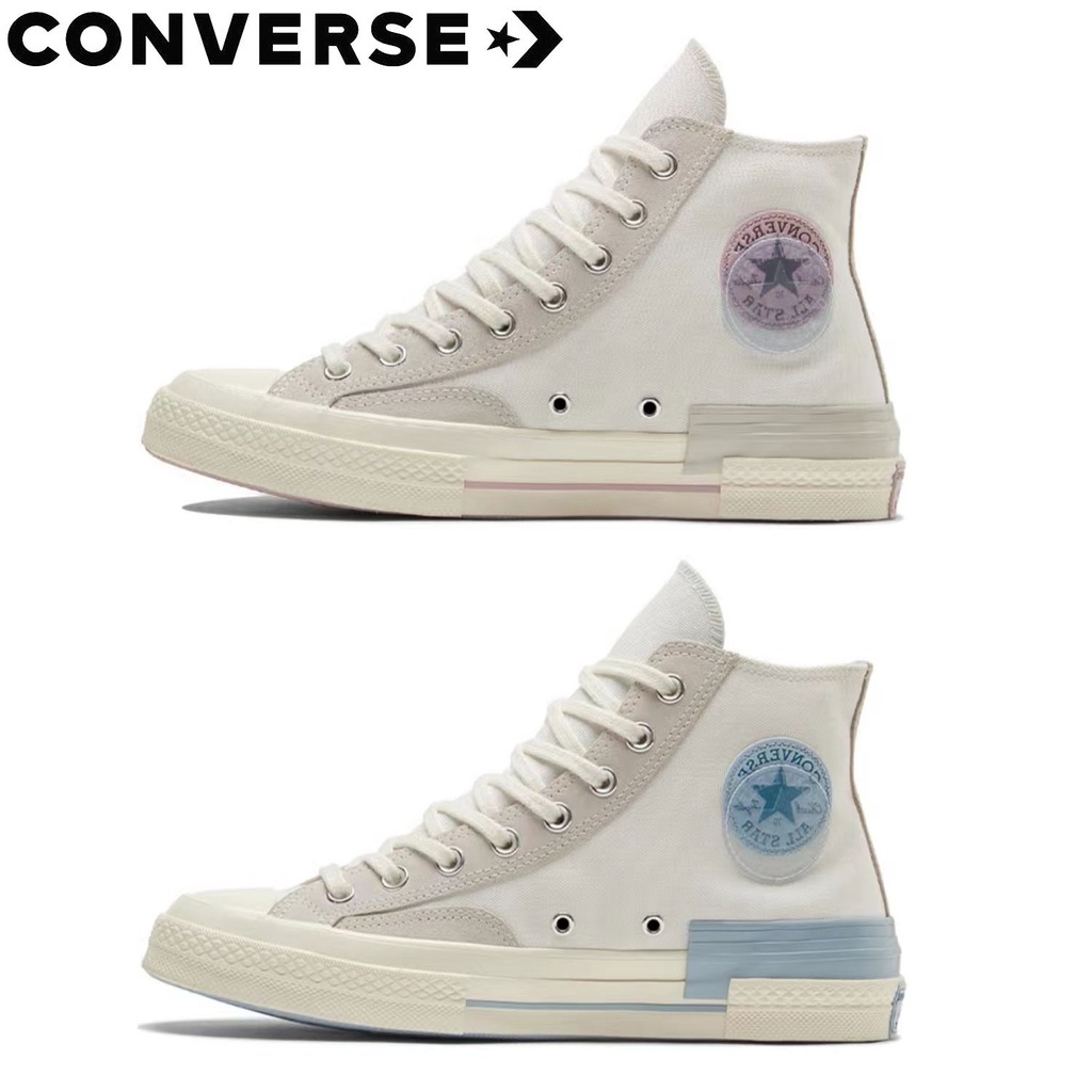 Converse Chuck Taylor All Star 1970s Crystal Logo รองเท้าผ้าใบลำลอง unisex ทรงสูง YU