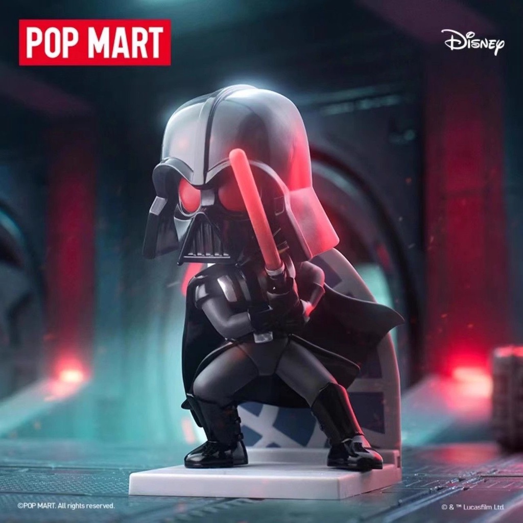 【ของแท้】POPMART กล่องสุ่ม ตุ๊กตาฟิกเกอร์ Star Wars เครื่องประดับ ของขวัญ