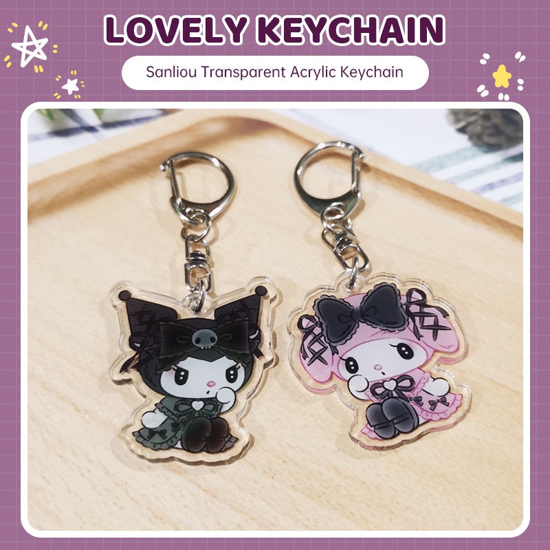 ในไทย✨Sanrio Keyfob คริลิคสร้างสรรค์การ์ตูนจี้เครื่องประดับของขวัญที่ดี-Move