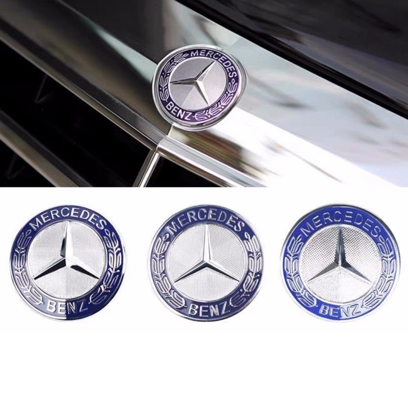 โลโก้กระจังหน้า W222 W221 สําหรับ Mercedes Benz C E S class 42 มม. 38 มม. 3-pins