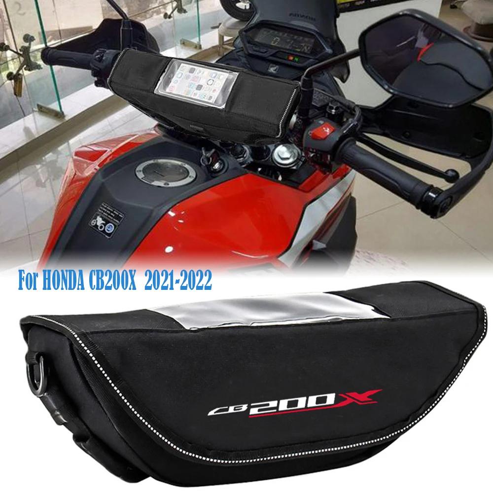 รถจักรยานยนต์Handlebarนําทางกระเป๋ากันน้ําโทรศัพท์มือถือสําหรับHonda CB200X cb 200 x Handlebarกระเป๋