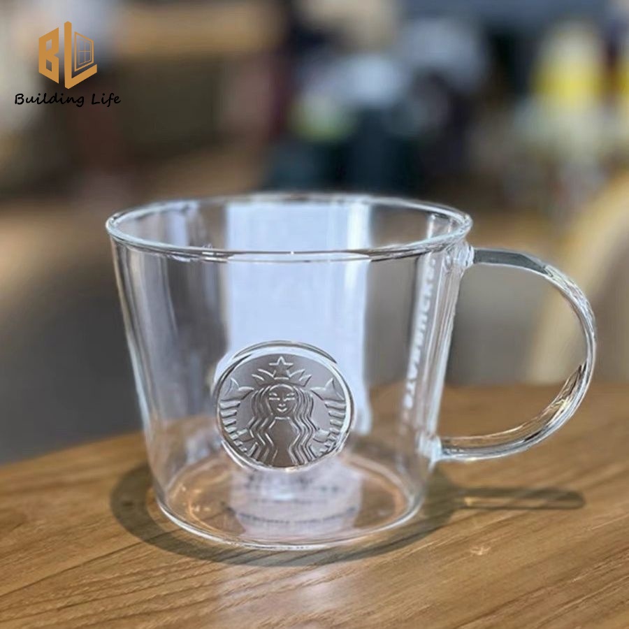 Starbucks แก้วกาแฟ แบบใส เรียบง่าย 355 มล.