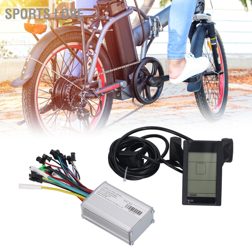 Sports Love 24V 36V 48V สกู๊ตเตอร์คอนโทรลเลอร์ S830 LCD แนวตั้งไฟฟ้าจักรยานดัดแปลงชุดควบคุมสำหรับมอเตอร์ 350W