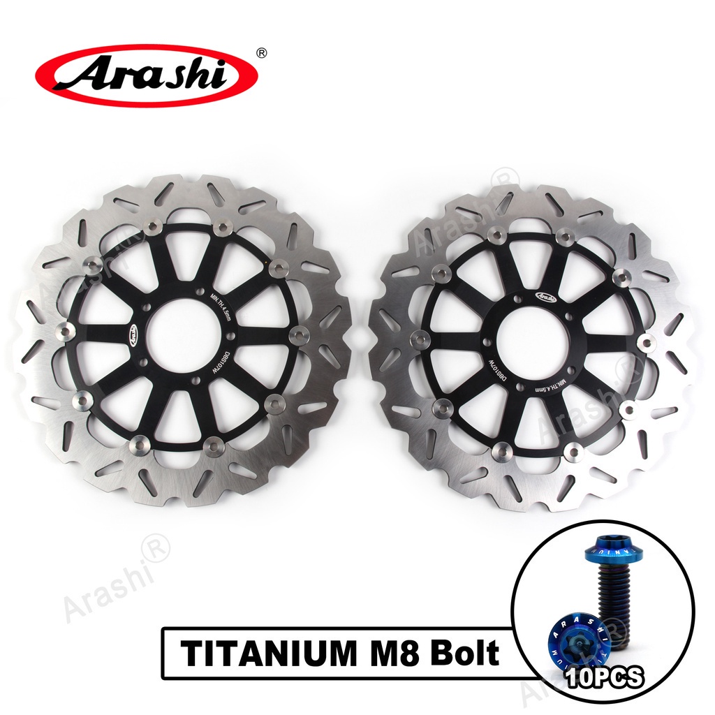 Arashi ดิสก์เบรกหน้า CNC สําหรับ DUCATI MULTISTRADA 1260 ABS 1262 2018 2019 2020 DIAVEL 1262 2019-2022 1262 S 2019-2020 XDIAVEL S ABS 2016-2018