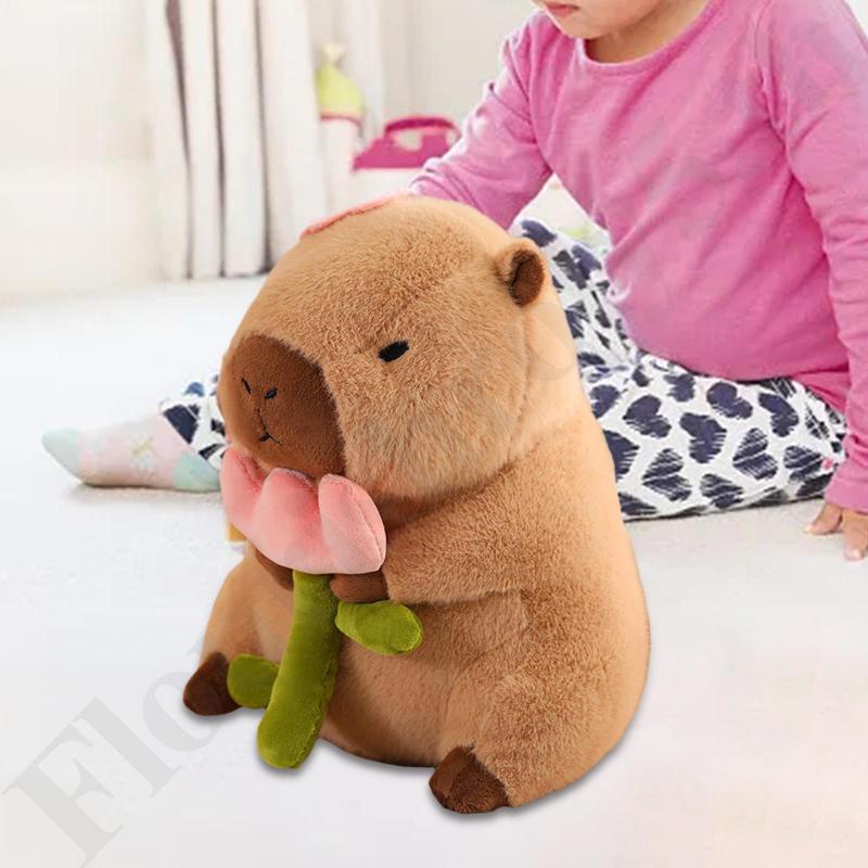 [Flourishroly5] ของเล่นตุ๊กตาการ์ตูน Capybara สําหรับตกแต่งห้องนอนเด็ก ผู้ใหญ่