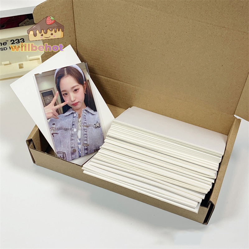 [WillbehotT] แผ่นกระดาษแข็ง ขนาดเล็ก A7 สีขาว 10 20 ชิ้น [ใหม่]