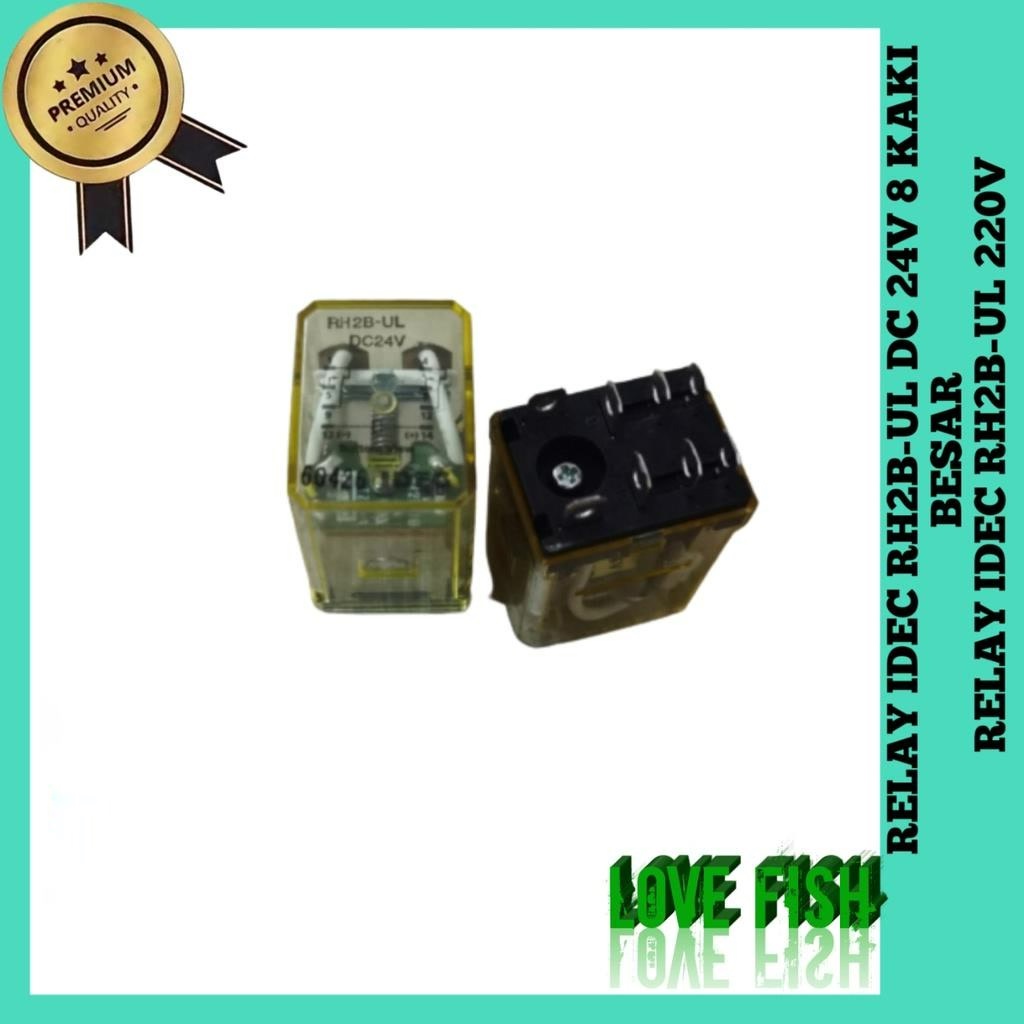 RELAY IDEC RH2B-UL DC 24V 8 ขาขนาดใหญ่ RELAY IDEC RH2B-UL 220V