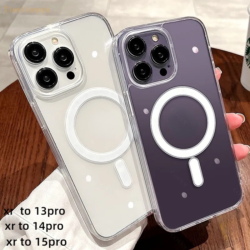 เคสป้องกันโทรศัพท์มือถือ แบบแม่เหล็ก สําหรับ Iphone xr ถึง 13pro 14pro xr 14pro 13pro xr in 13pro 14pro xr to 15pro
