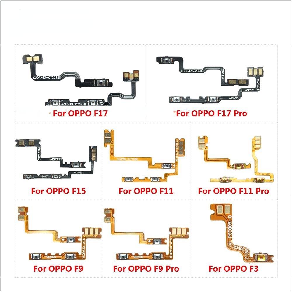 เปิดปิด Mute Switch ควบคุมปุ่มปรับระดับเสียงปุ่ม Flex สําหรับ OPPO F3 F9 F11 F15 F17 Pro อะไหล่ K60E