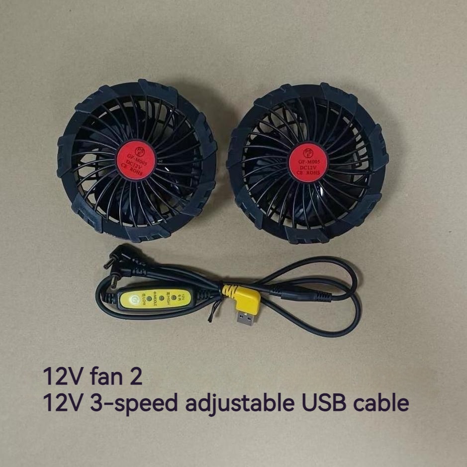 พัดลมเครื่องปรับอากาศ 12v 12v ความเร็วสูง 12v และสาย usb สามทาง 12v