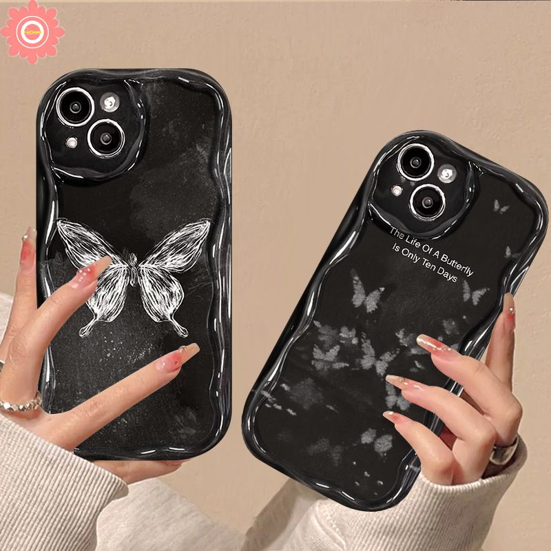 เคสโทรศัพท์มือถือ ลายผีเสื้อ แวววาว สไตล์เรโทร สําหรับ Oppo A38 A9 A15 A12 A57 A18 A58 A95 A53 A96 A74 A54 A77 A31 A7 A17 A78 A17K A76 A16 A3s A5 A16s A5s A33 A16K A92 Reno 4F 5 10