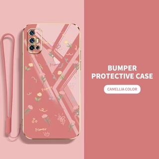 เคส Vivo V17 V19 Neo เต็มจอ ดอกไม้ขนาดเล็ก กันกระแทก ซิลิโคน เคสโทรศัพท์ ฝาครอบป้องกัน
