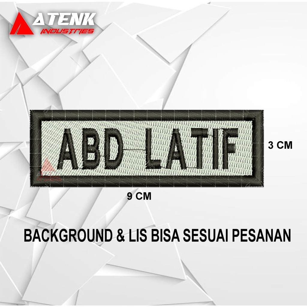 งานปัก BET CUSTOM NAME 9X3 CM ACCORDING TO ORDER สั่งได้แยกกัน