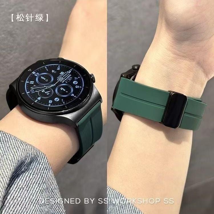 สายนาฬิกาสำหรับAmazfit Bip6 bip3 bip4 bip5 GTS4mini GTS2 2eแบบพับได้GTR2GT3GTR4สาย20mm22mm