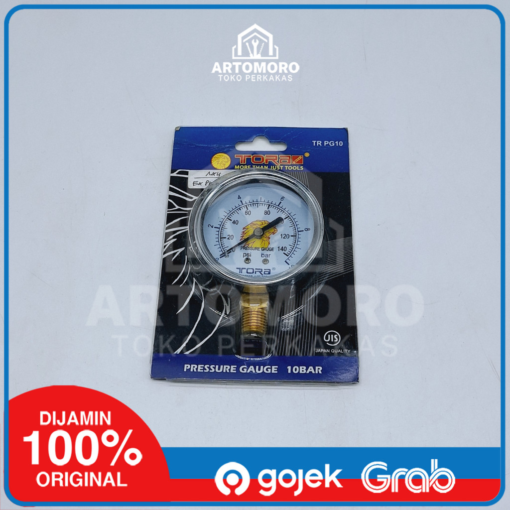 เครื่องวัดความดัน 1/4x2.5 นิ้ว 10Bar / 16Bar TORA