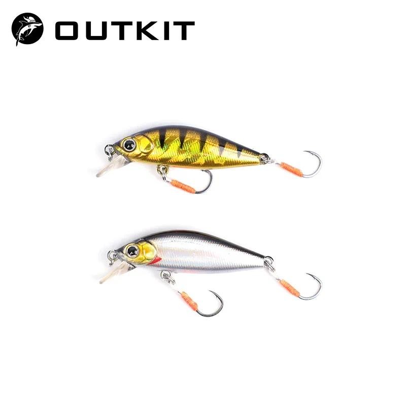 Outkit 2022 ใหม่มาถึงญี่ปุ่นออกแบบขนาดเล็กเหยื่อตกปลา 3.2g 45 มม.จม Minnow Mini Hard เหยื่อสําหรับ Perch Trout Bass
