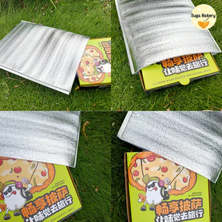 SUGA พร้อมส่ง ถุงฟอยล์เก็บอุณหภูมิ 10ชิ้น ถุงฟอยล์เก็บความร้อน/เย็น ถุงอลูมิเนียมฟอยล์ ช่วยรักษาอุณหภูมิอาหาร COD SUR330