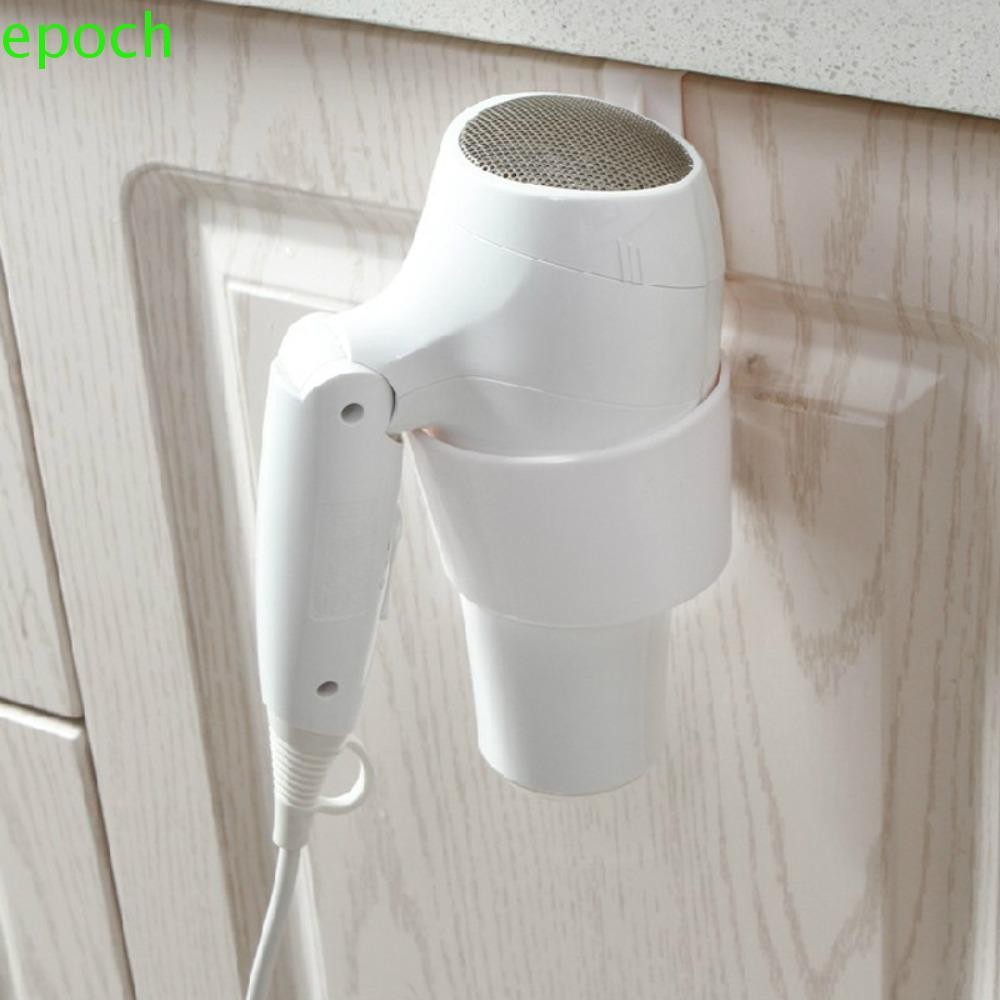 Epoch Wall Duct Storage Rack, Punch Free Moisture-proof Hair Dryer Holder Rack, Practical Durable Storage Rack Storage Rack ผู้ถือเครื่องเป่าผม Universal Calibre