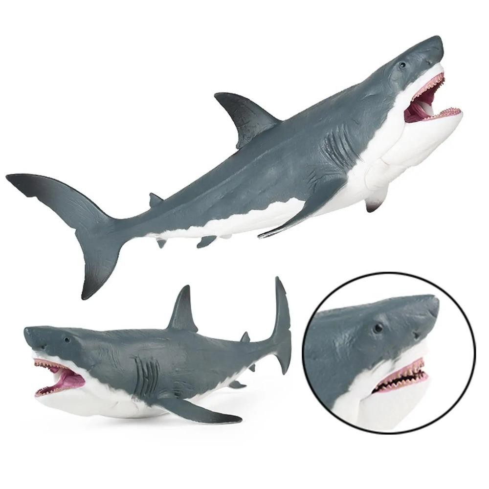 ฮาร์ริตต์ เมกะโลดอน รูปการกระทําของเล่น,ป่าสมจริงบิ๊กฉลามปลารุ่น,อุปกรณ์ประกอบฉากภาพ,พลาสติกที่ทําด้วยมือมหาสมุทรรูปปั้นสัตว์สําหรับตกแต่งบ้านแสดงสํา
