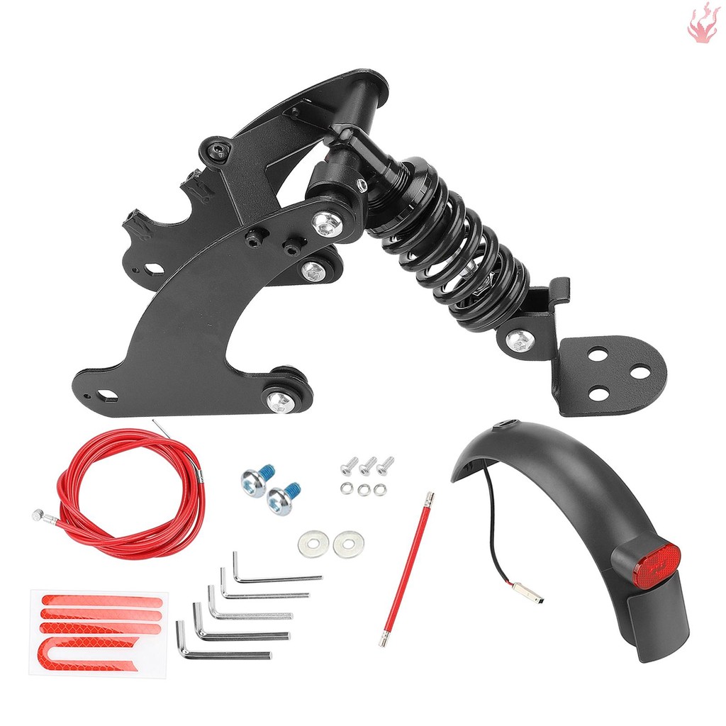 Char-โช้คอัพหลังสําหรับสกู๊ตเตอร์ด้านหลังสปริงโช้คอัพอุปกรณ์เสริมทดแทนเข้ากันได้กับ M365/1S/Essentia