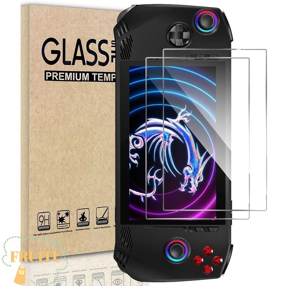 Fruitu 2pcs Temperd Glass,คอนโซลมือถือ-proof Screen Protector,Professional 7 นิ้ว 9Hเกมอุปกรณ์เสริมป้องกันฟิล์มสําหรับ MSI Claw A1M