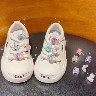 หัวเข็มขัดรองเท้าเด็กน่ารักที่ถอดออกได้ ทําเอง รองเท้าดอกไม้…