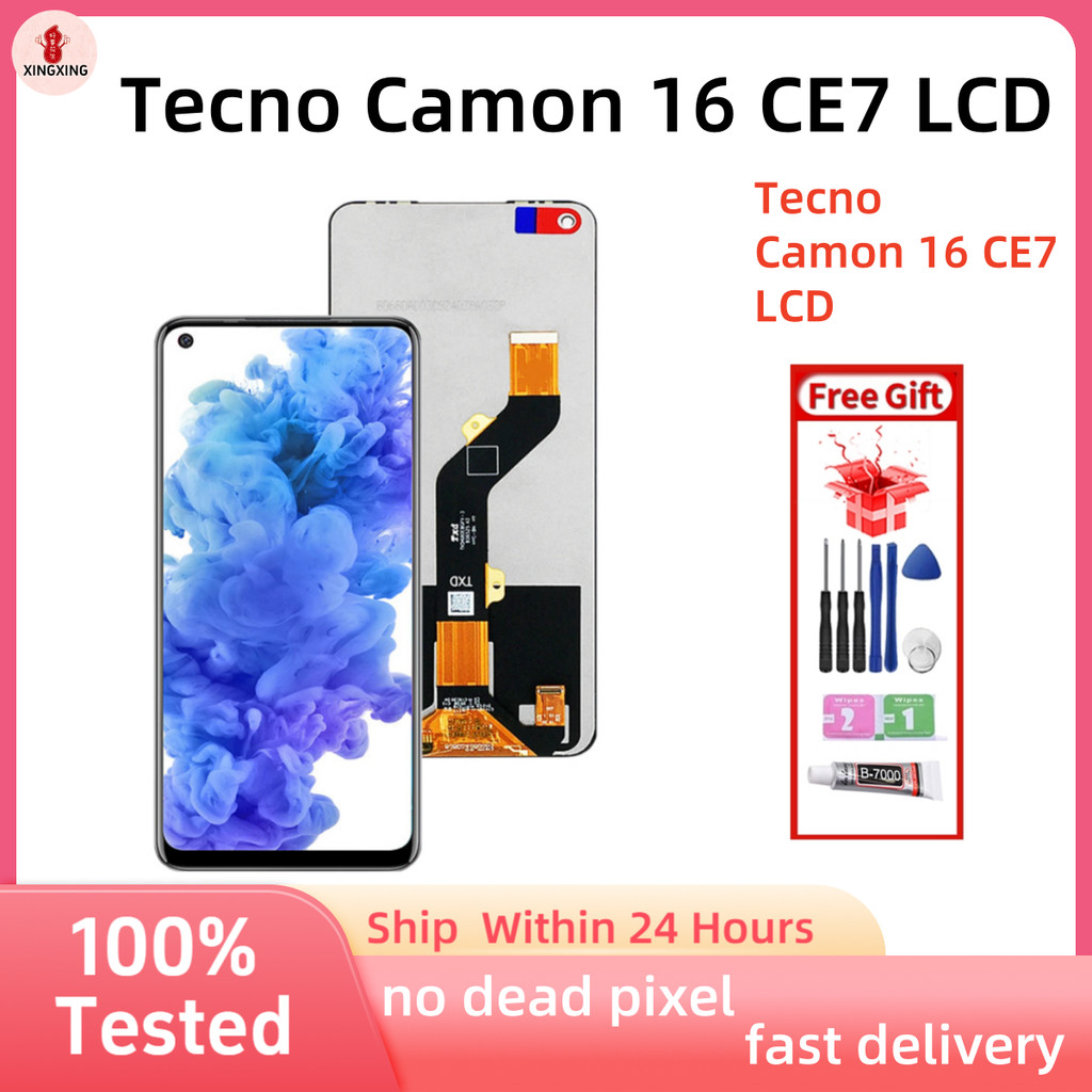 สําหรับ Tecno Camon 16 CE7 จอแสดงผล LCD หน้าจอสัมผัสเปลี่ยน Digitizer Assembly
