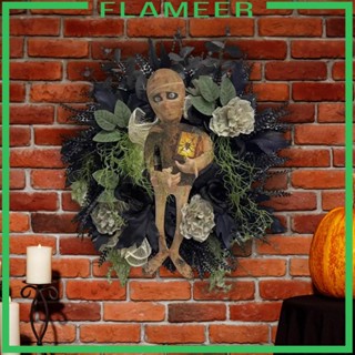 [Flameer] พวงหรีดดอกไม้ สําหรับแขวนตกแต่งบ้านผีสิง ปาร์ตี้ฮาโลวีน