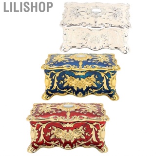 Lilishop Vintage Trinket Box Jewelry European Style for Makeup Table