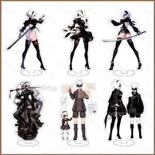 Hqy2 โมเดลฟิกเกอร์ อนิเมะ NieR:Automata YoRHa No. จานแอคชั่น 2 แบบ B ของขวัญ สําหรับตกแต่งบ้าน