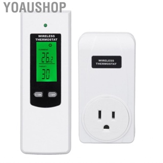 Yoaushop LCD Thermostat Outlet Plug Temperature Controller Heating Cooling 120V