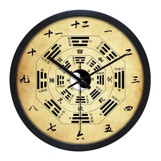 Tai Chi Gossip นาฬิกาแขวนผนัง สไตล์จีนดั้งเดิม สําหรับดูแลสุขภาพ นวดตาบอด