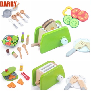 Darby โมเดลเครื่องปิ้งขนมปังไม้จําลอง DIY ของเล่นสําหรับเด็ก|ชุดโมเดลเครื่องปิ้งขนมปัง สลัด ขนาดเล็ก ของเล่นสําหรับเด็ก