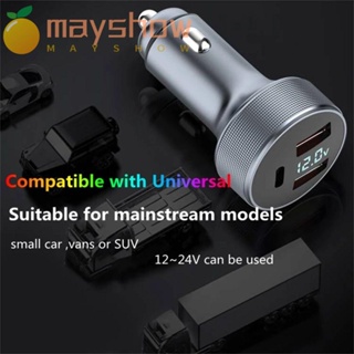 Mayshow ที่ชาร์จในรถยนต์ แบบสากล Type C PD USB ชาร์จเร็ว