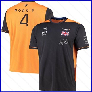 เสื้อยืดแขนสั้นลําลอง พิมพ์ลายทีม McLaren Drivers Lando Norris พลัสไซซ์ สําหรับผู้ชาย และผู้หญิง PG1 2022