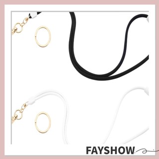 Fay 2 ชิ้น ที่ใส่ป้าย, พวงกุญแจ Dacron สีขาว, ของขวัญ ตราดํา รีล สํานักงาน