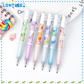 Lontime ปากกาเจล พลาสติก สีดํา 0.5 มม. 6 ชิ้น สําหรับสํานักงาน