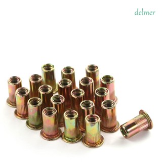 Delmer หมุดย้ํา M3-M10 หัวแบน หลายขนาด สําหรับปรับปรุงบ้าน