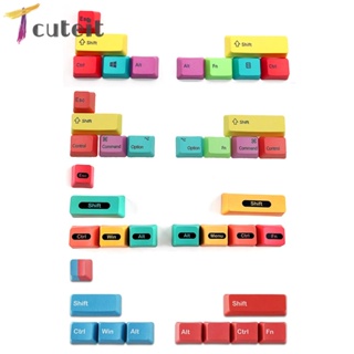 Tcuteit ปุ่มกดคีย์บอร์ด CMYK 10 ปุ่ม สําหรับ Cherry Kailh Gateron