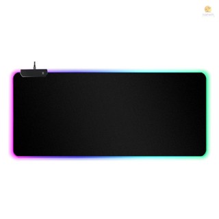 แผ่นรองเมาส์เล่นเกม RGB ขนาดใหญ่ 800x300x4 มม. 14 โหมดไฟ สําหรับ Gamer HOT 1