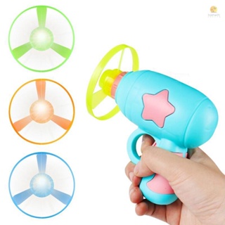 2-In-1 Flying Saucer Gyroscope  Flying Disc Launcher Toy Kids Interactive Toys Set (7Pcs) HOT 1