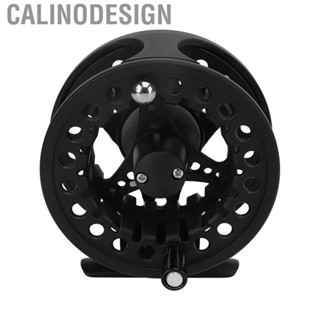 Calinodesign 56 Metal Fly Reel Large Arbor Black Aluminum Alloy Fishing 1:1 Speed