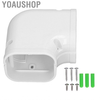 Yoaushop 90 Degree Flat Elbow Line Cover  PVC Weather Resistant Beautiful Fine Workmanship for 1 To 2 Horsepower