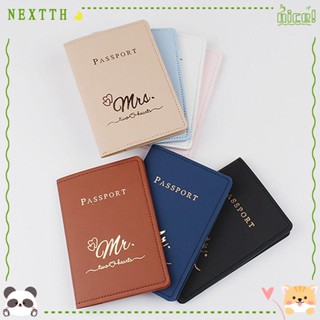 Nextth กระเป๋าใส่หนังสือเดินทาง บัตรเครดิต หนัง PU กันน้ํา สร้างสรรค์ สําหรับเดินทาง