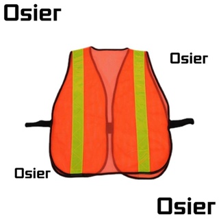 Osier1 เสื้อกั๊กสะท้อนแสง เพื่อความปลอดภัย สีส้ม สําหรับขี่จักรยานกลางแจ้ง