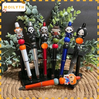 Moilyth ปากกาลูกลื่น พลาสติก ซิลิโคน ลายการ์ตูนภาพยนต์สยองขวัญ สร้างสรรค์ เครื่องเขียน สําหรับนักเรียน