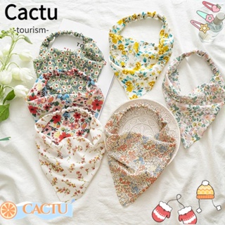 Cactu ผ้าโพกหัว ที่คาดผม ฤดูร้อน วินเทจ ผู้หญิง เครื่องประดับผม Scrunchies ที่คาดผม